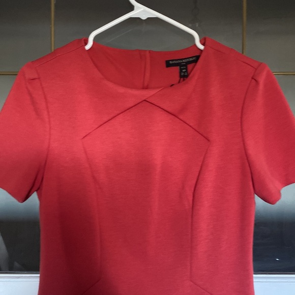 Banana Republic petite 4 - light red - round collar- short sleeve - lined . - Picture 3 of 6